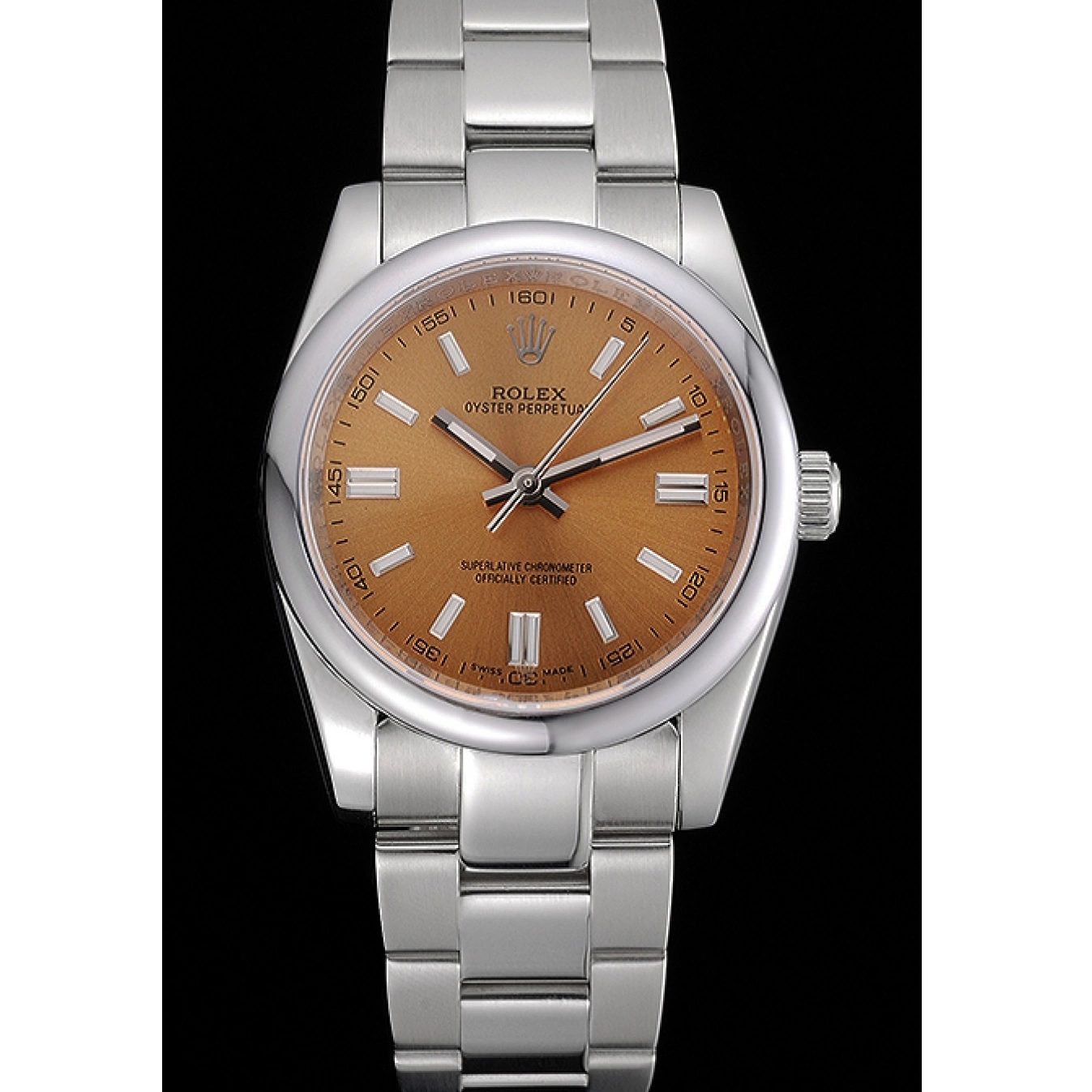 Best AAA Replica Sites Stainless DateJust Oyster Steel Perpetual Steel Rolex Bracelet Champagne Stainless 622639 Case Dial 0814